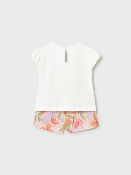 Conjunto 2 Pe�as Mayoral Menina Conj.Bermuda Estampada