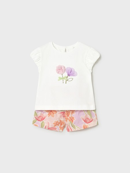 Conjunto 2 Pe�as Mayoral Menina Conj.Bermuda Estampada