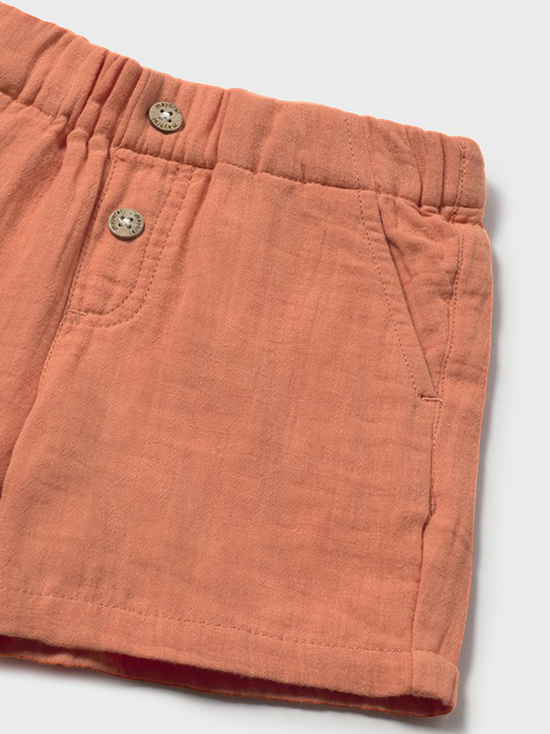 Pantalones Cortos Bebe Niño Naranja Mayoral