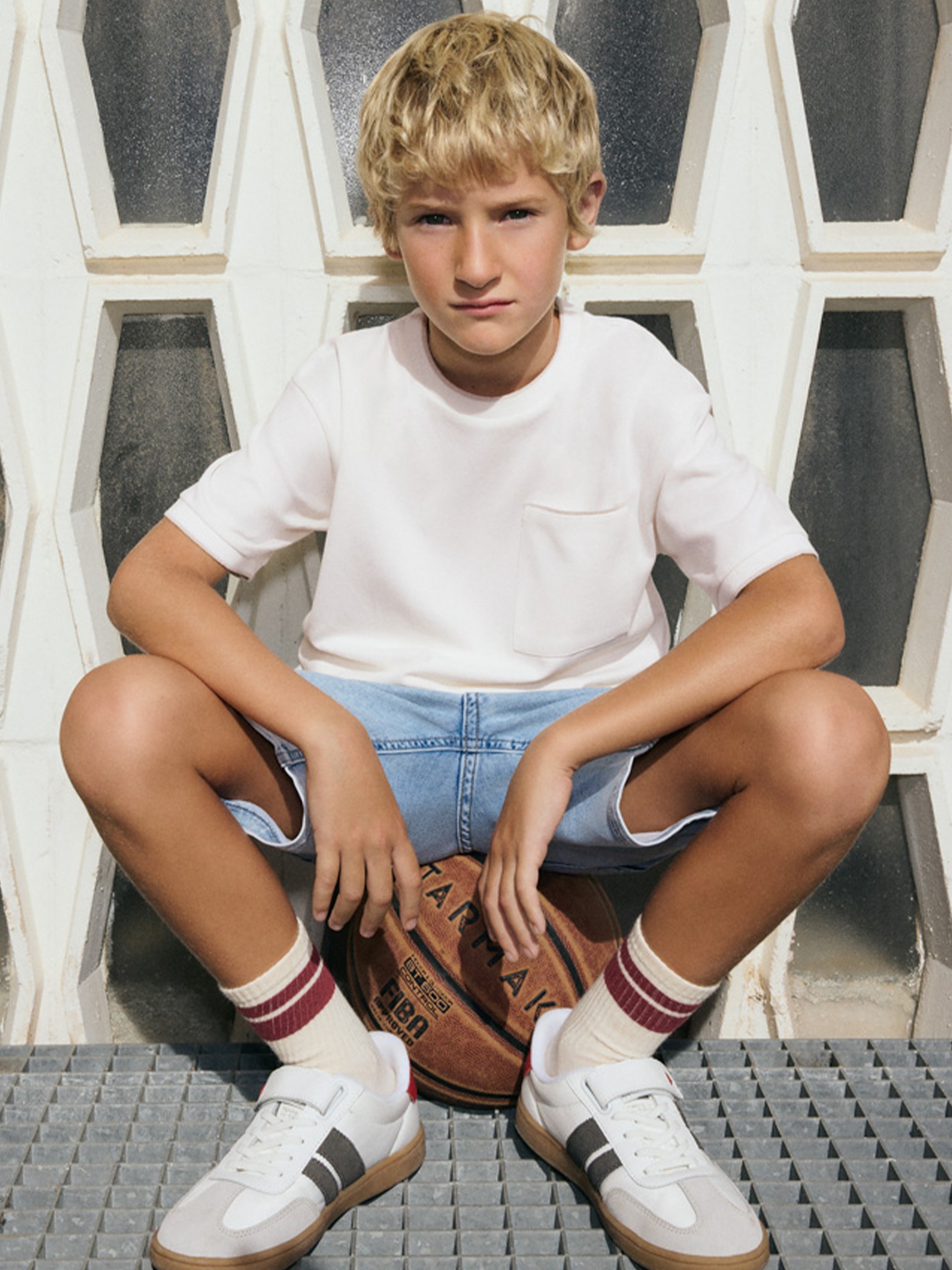 T-Shirt Boy White Mayoral