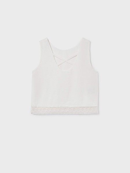 Blusa Ni�a Blanco Mayoral