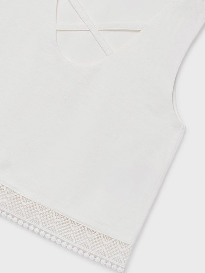 Blusa Niña Blanco Mayoral