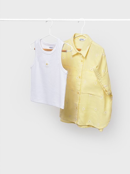 Conjunto 2 Pe�as Mayoral Menina Blusa 2 Pe�as