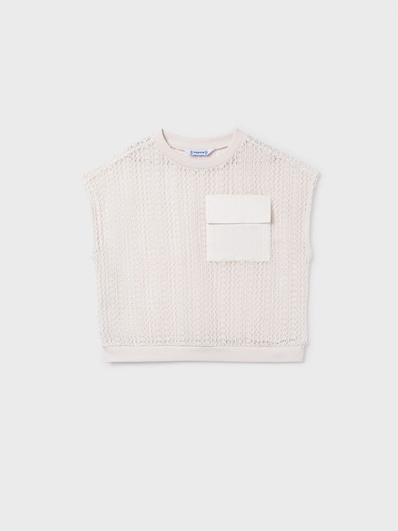 Camiseta Ni�a Blanco Mayoral