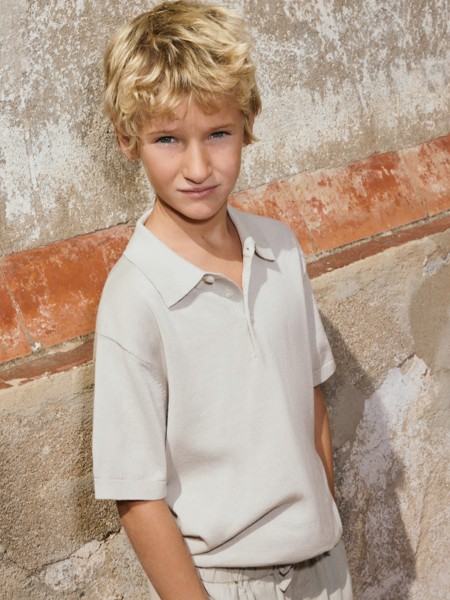Polo Shirt Boy Grey Mayoral