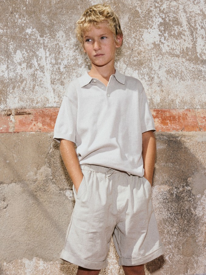 Polo Shirt Boy Grey Mayoral