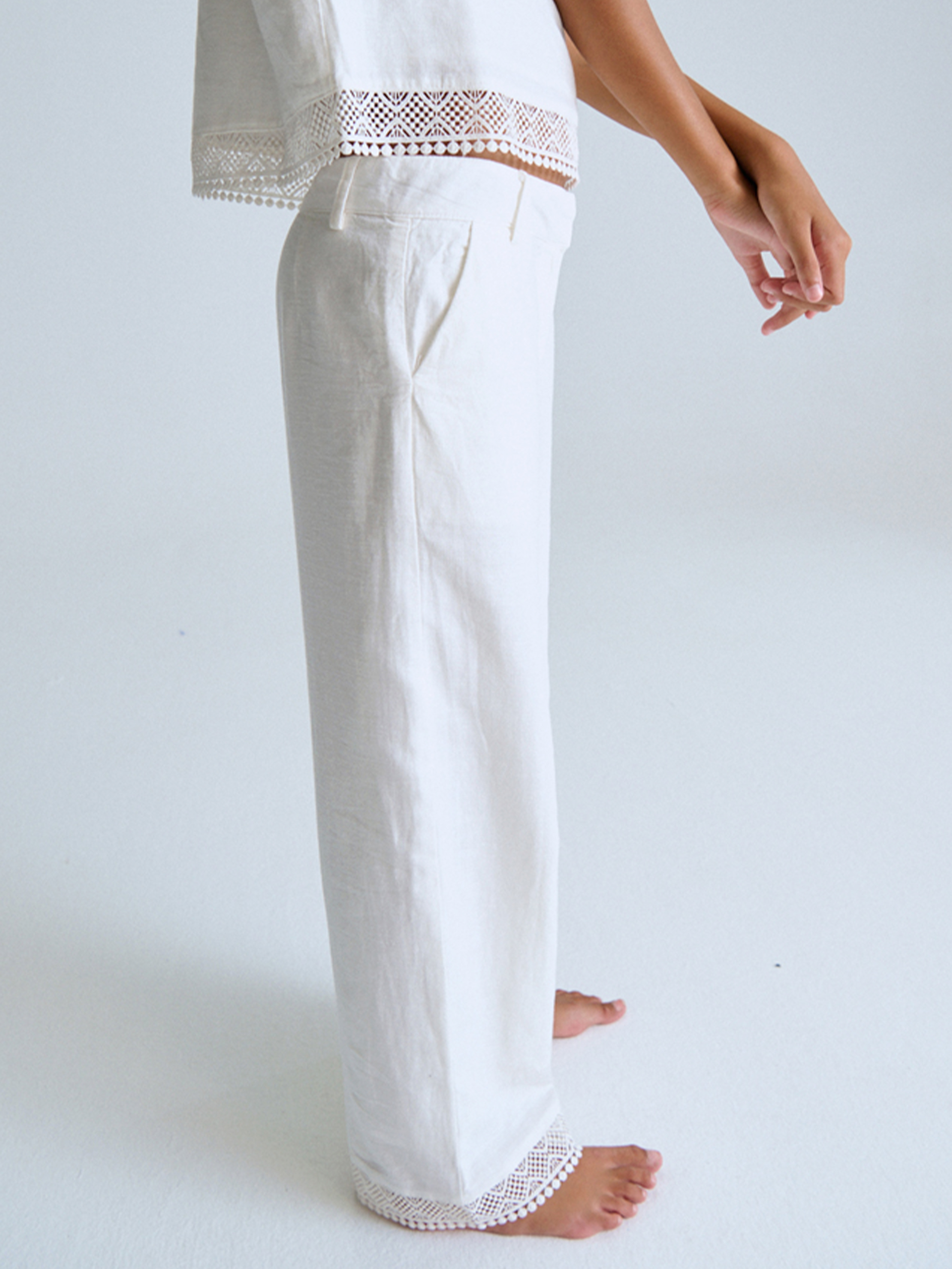 Pants Girl White Mayoral