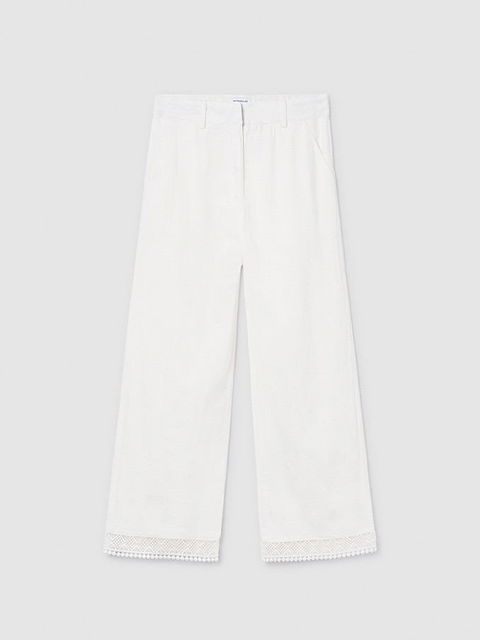 Pantalones Ni�a Blanco Mayoral