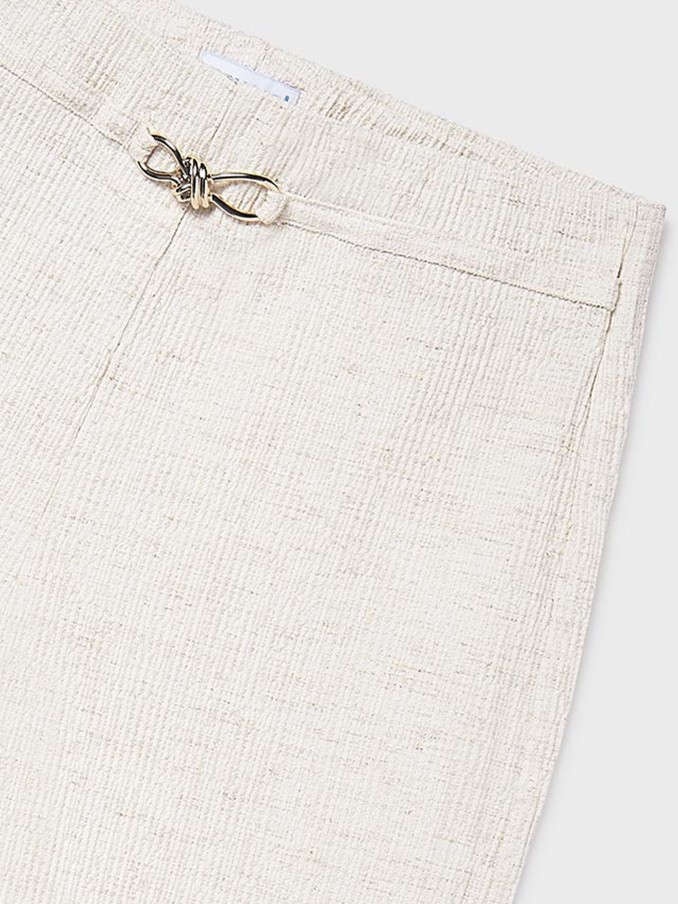 Pantalones Ni�a Crema Mayoral