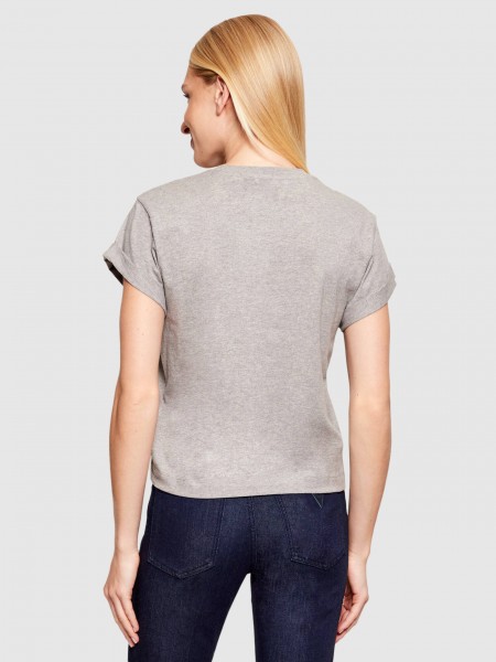 T-Shirt Guess Mulher Ss Cn La Stars Tee