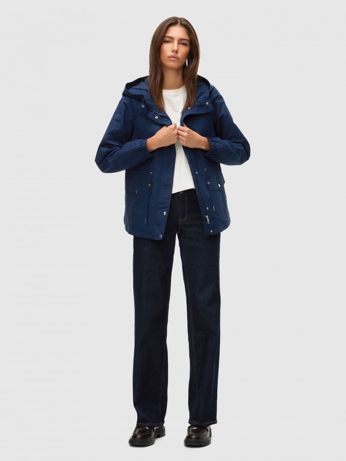 Parka Woman Navy Blue Vero Moda