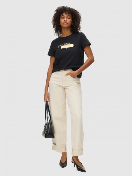 T-Shirt Vero Moda Mulher Vmidea S/s T-Shirt Jrs Btq