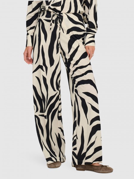 Cal�as Only Mulher Onlsakura Loose Pull Up Pants Wvn