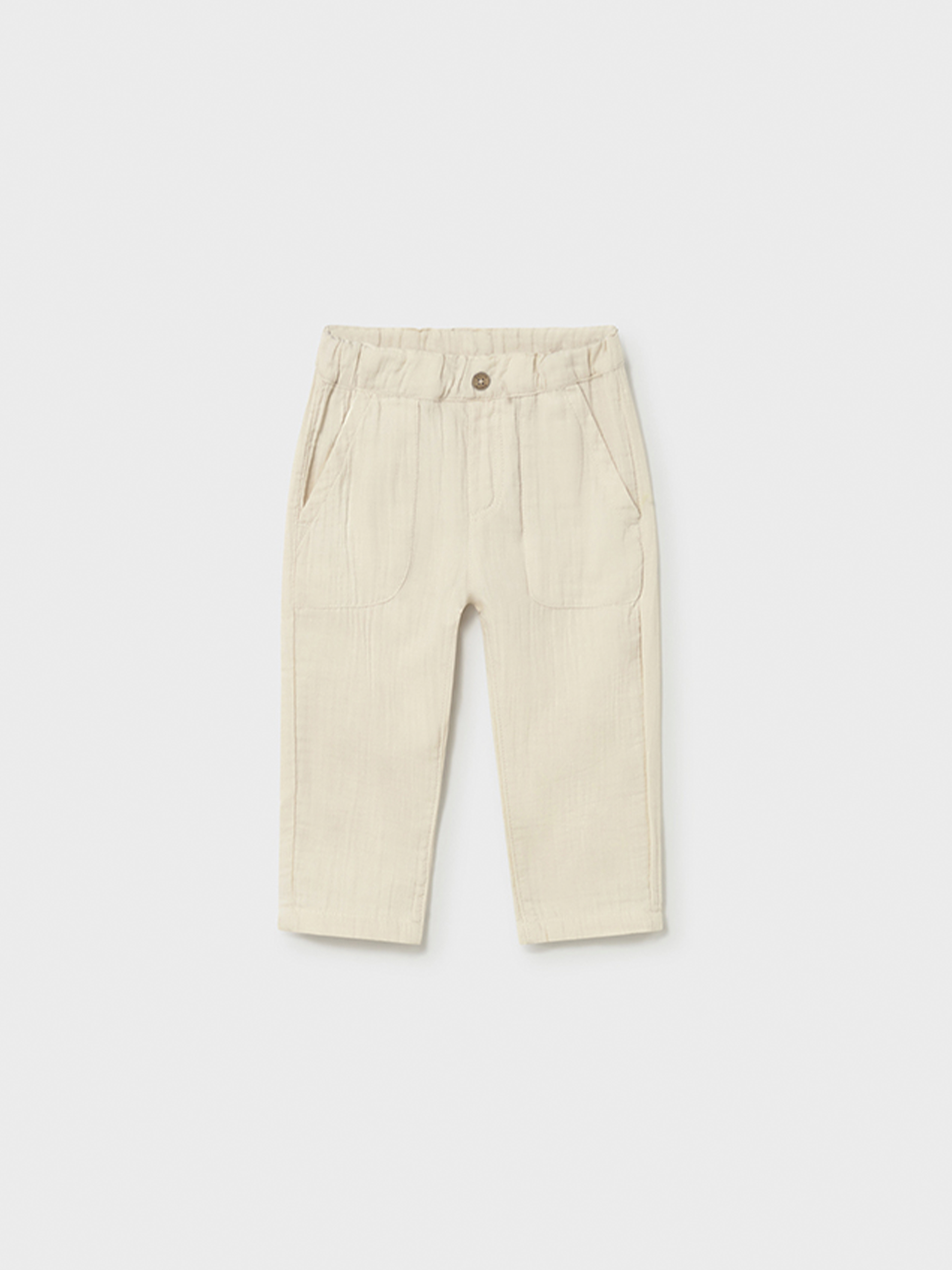Pantalones Bebe Niño Crema Mayoral