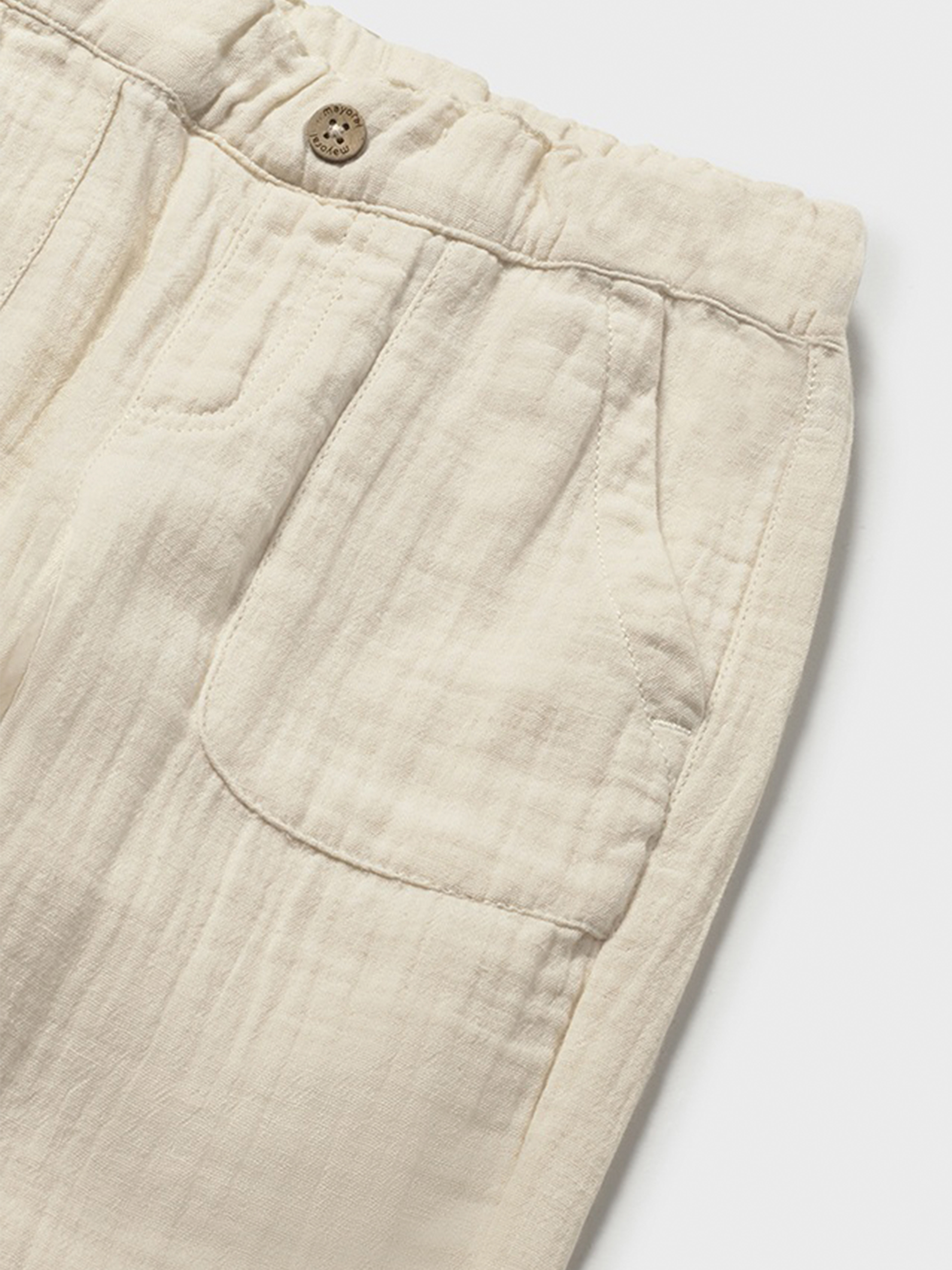 Pantalones Bebe Niño Crema Mayoral