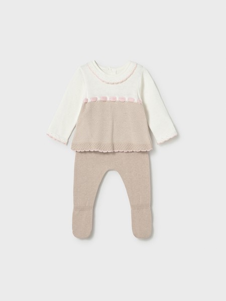 Set Baby Girl Beige Mayoral Set Baby Girl Beige Mayoral