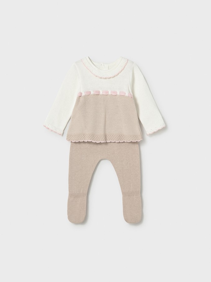 Set Baby Girl Beige Mayoral