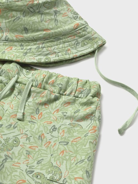 Conjunto 3 Pe�as Mayoral Menino Conj. Malha Print C/ Bucket