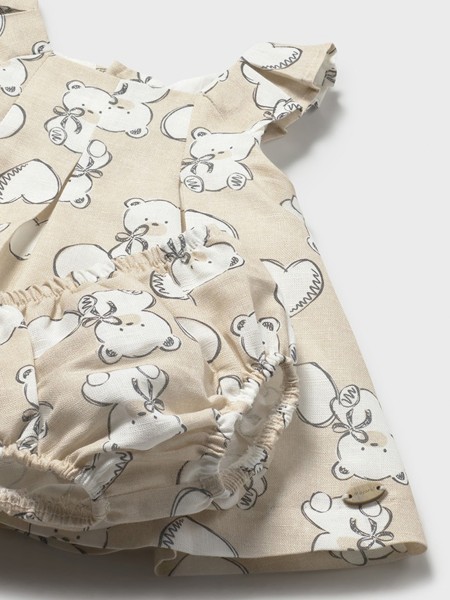 Vestido Mayoral Menina Vestido  Linho  Estampado