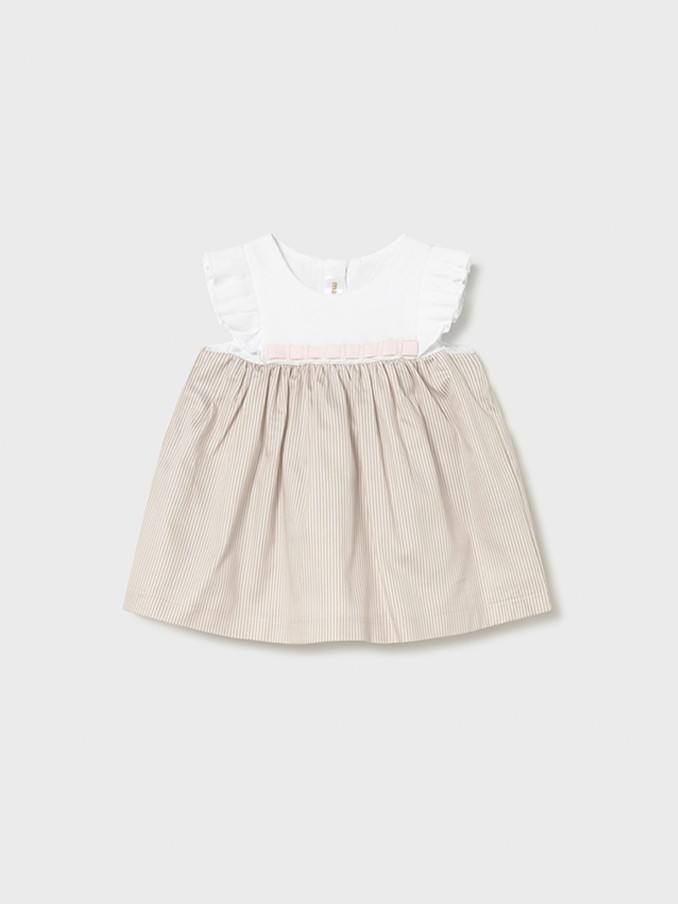 Dress Baby Girl Beige Mayoral