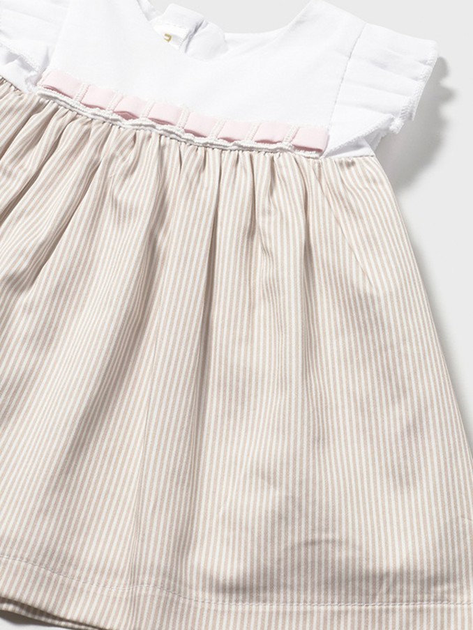 Dress Baby Girl Beige Mayoral