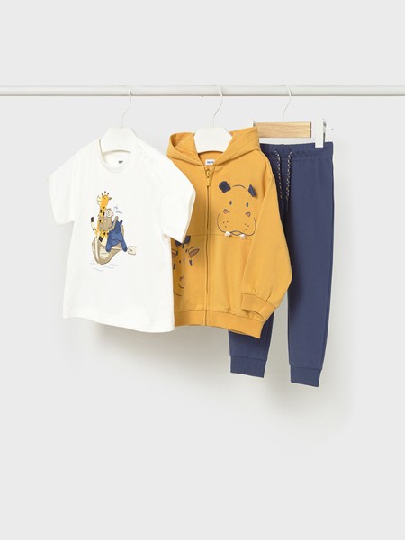 Conjunto 3 Pe�as Mayoral Menino Fato Treino Play C/ T�shirt