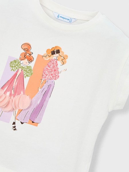 T-Shirt Mayoral Menina  Camiseta Manga Curta