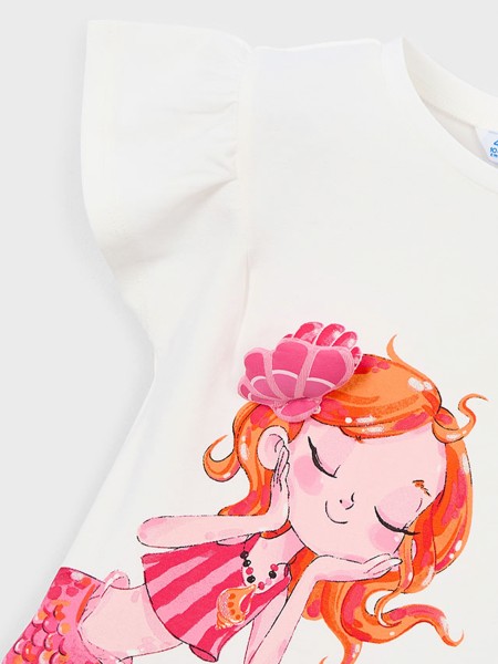 T-Shirt Mayoral Menina  Camiseta Manga Curta
