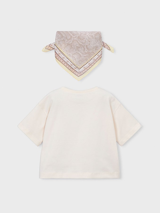 T-Shirt Girl Cream Mayoral