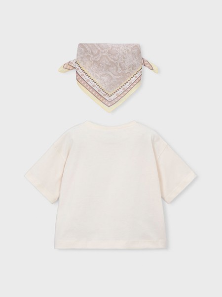 Camiseta Ni�a Crema Mayoral