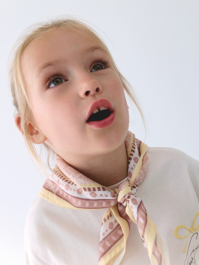 T-Shirt Girl Cream Mayoral