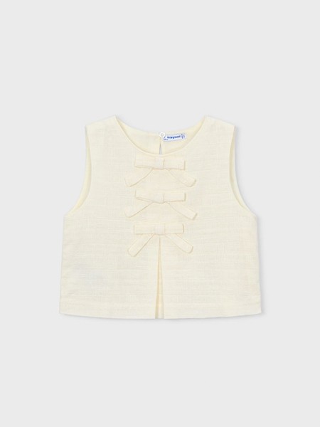 Blusa Ni�a Blanco Mayoral