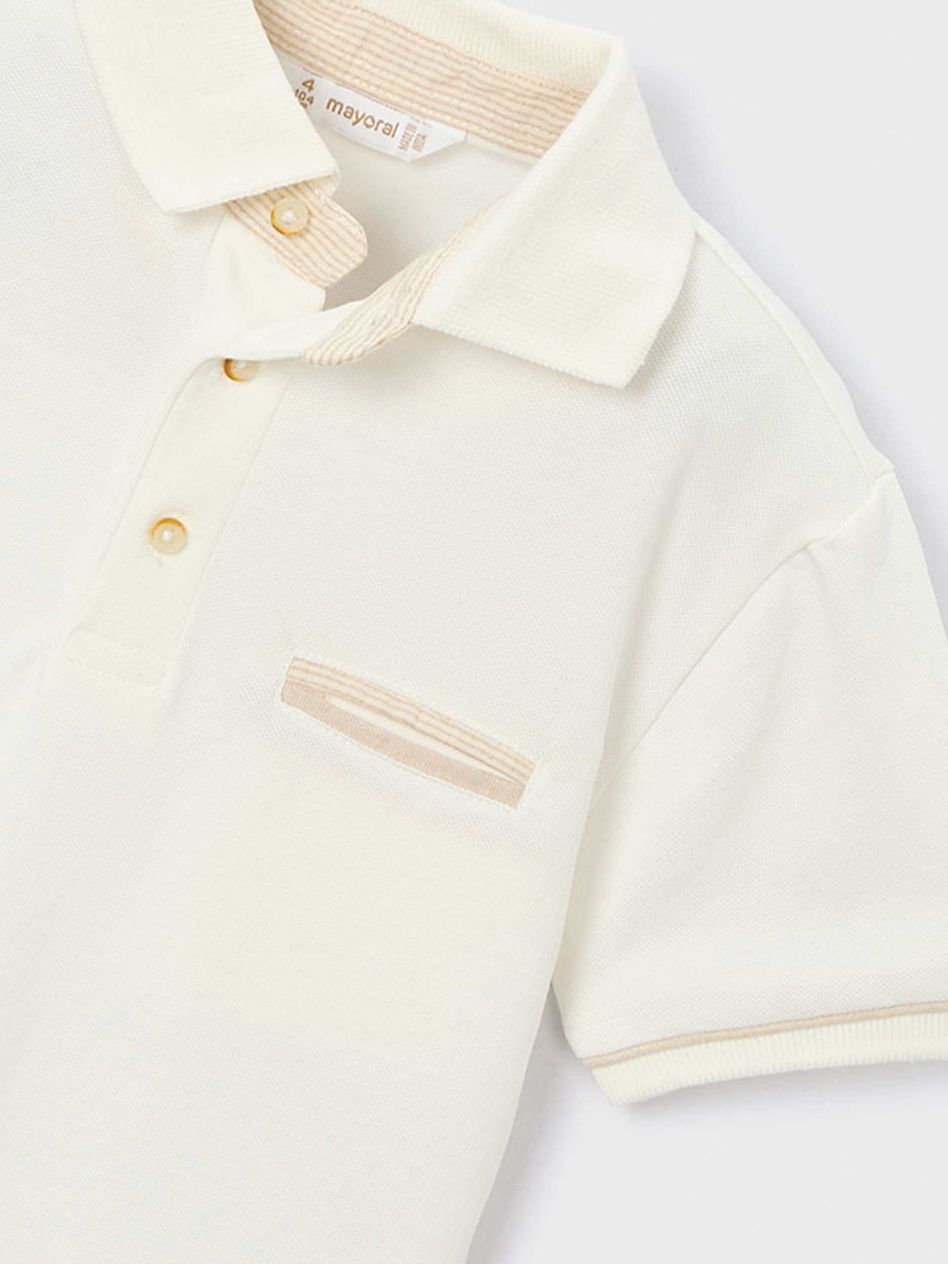 Polo Niño Blanco Mayoral