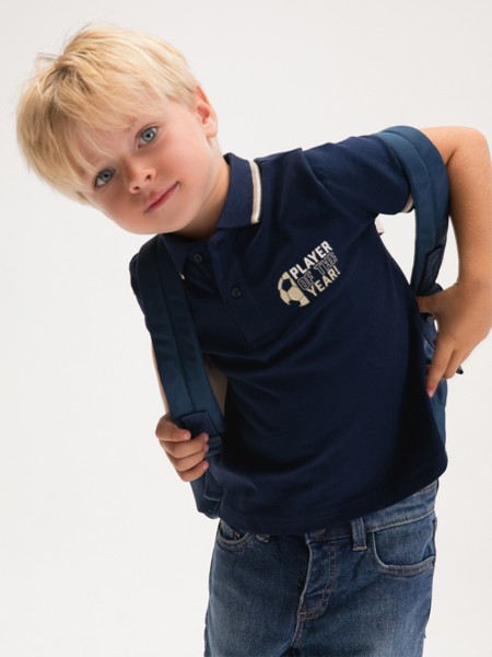 Polo Shirt Boy Navy Blue Mayoral