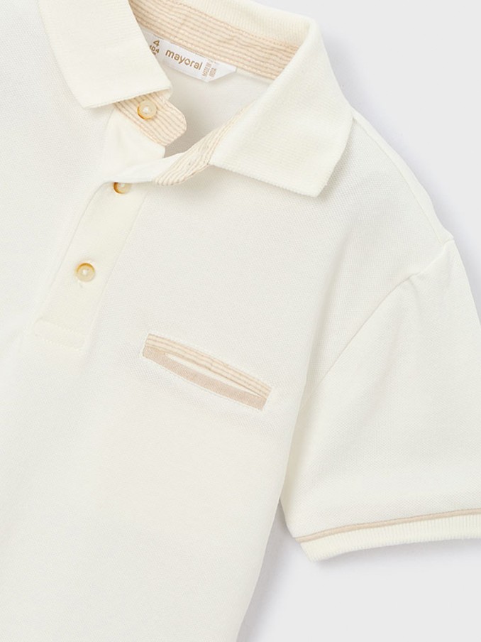 Polo Shirt Boy White Mayoral