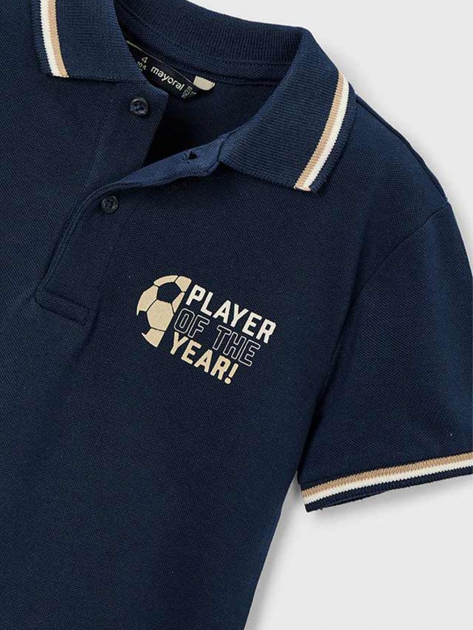 Polo Shirt Boy Navy Blue Mayoral