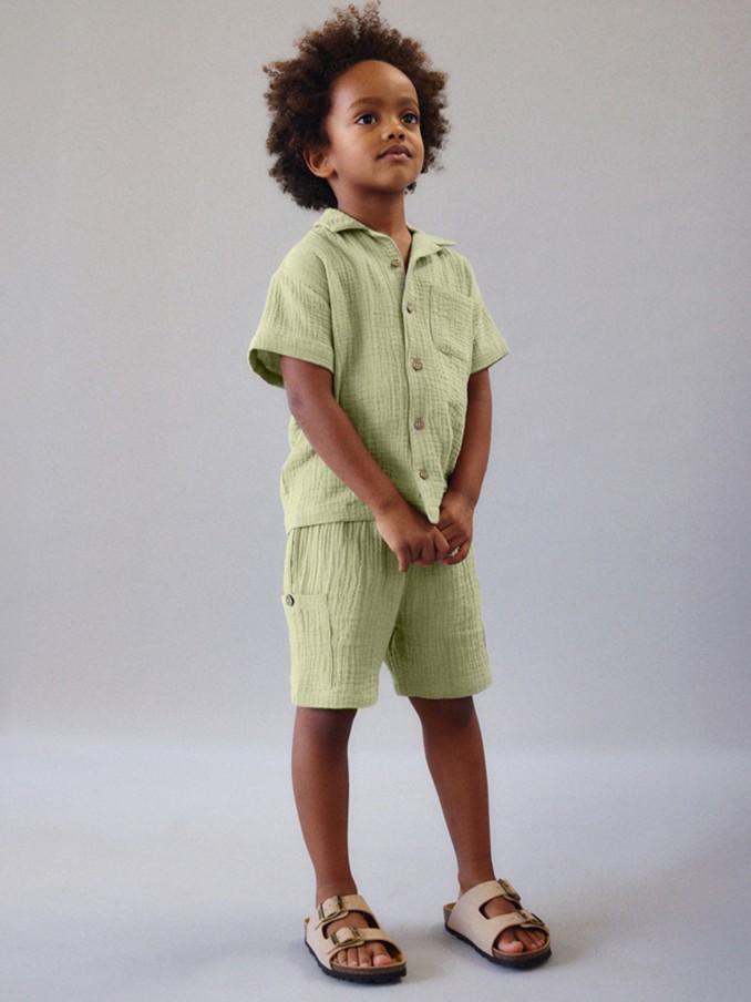 Shirt Boy Green Mayoral