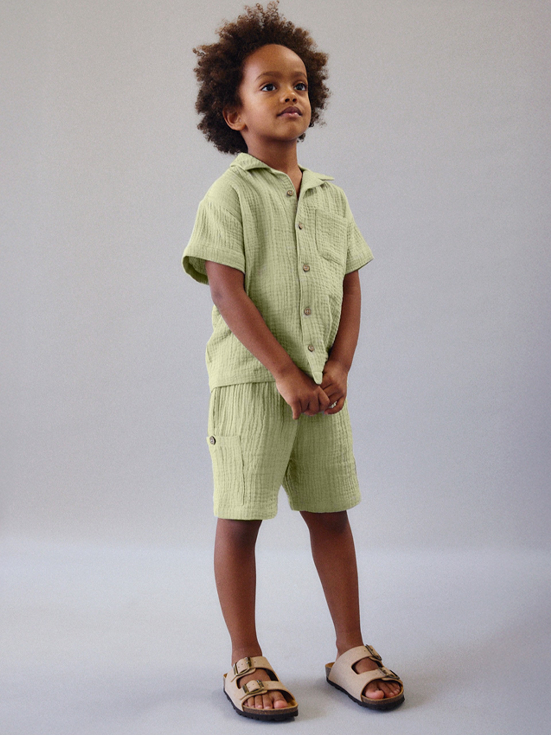 Shirt Boy Green Mayoral