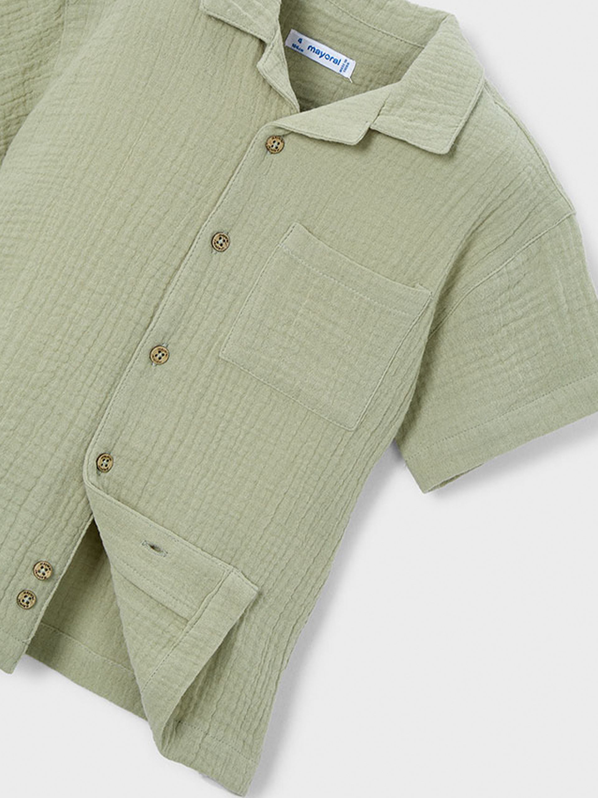 Shirt Boy Green Mayoral