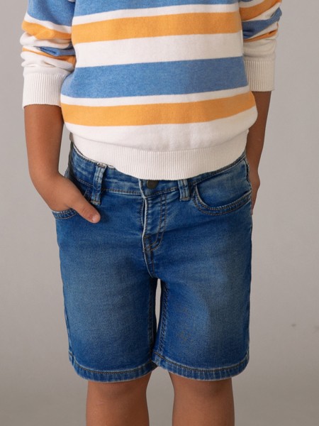 Cal��es Mayoral Menino Bermuda Soft Denim 5B