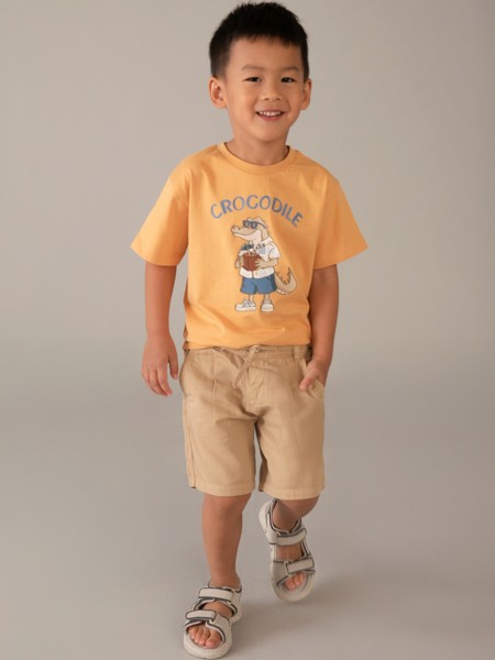 Cal��es Mayoral Menino Bermuda Linho Relaxed