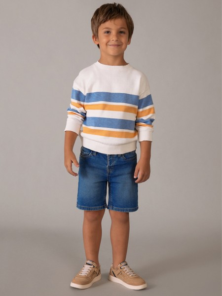 Cal��es Mayoral Menino Bermuda Soft Denim 5B