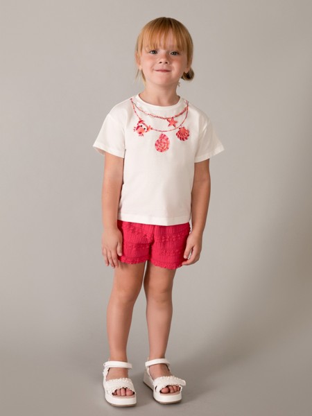 Conjunto 2 Pe�as Mayoral Menina  Conj. Short Fantasia