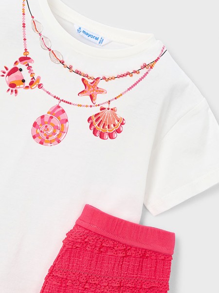 Conjunto 2 Pe�as Mayoral Menina  Conj. Short Fantasia