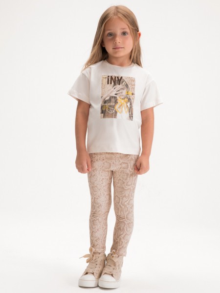 Conjunto 2 Pe�as Mayoral Menina  Conj. Leggings Estampadas