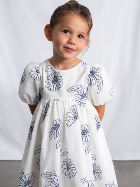 Vestido Mayoral Menina  Vestido R�stico Estampa Flores