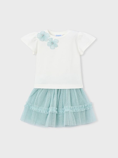 Conjunto 2 Pe�as Mayoral Menina  Conj.Saia Tule