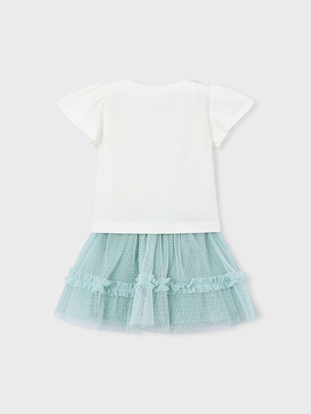 Conjunto 2 Pe�as Mayoral Menina  Conj.Saia Tule