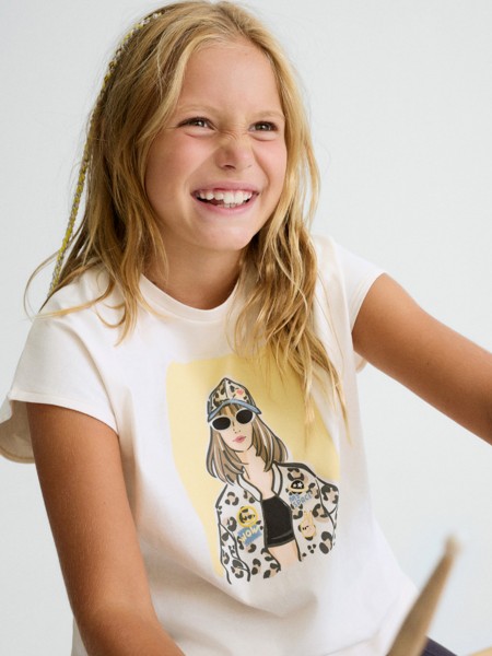 T-Shirt Mayoral Menina Camiseta M/cta Gr�fica