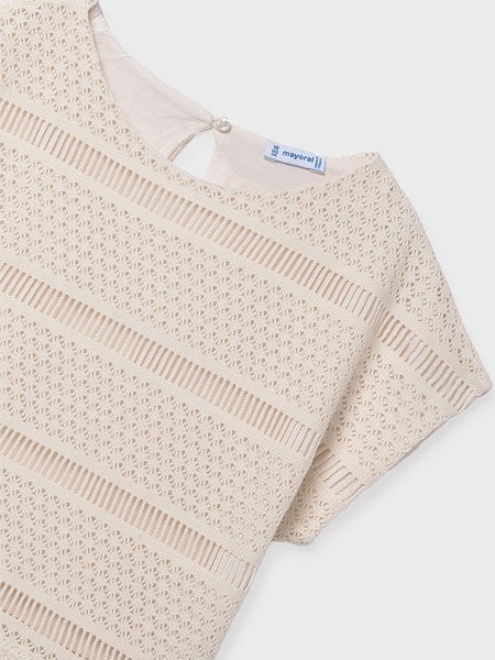 T-Shirt Girl Cream Mayoral